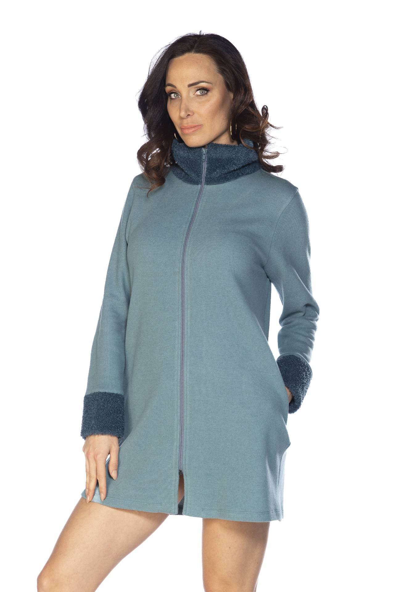 Vestaglia con zip Donna I24807 7B Prima Rosa - evabiancheria