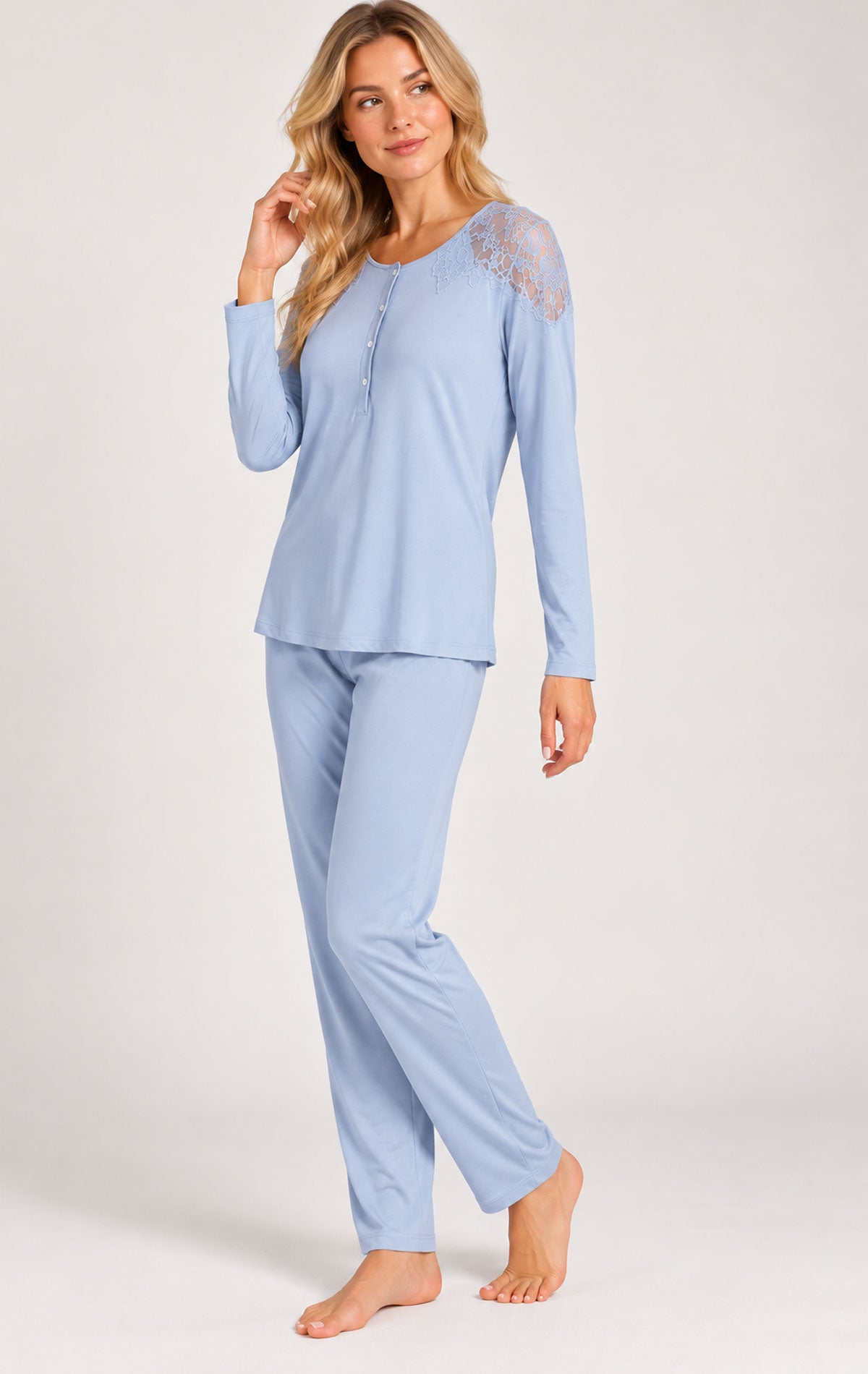 Pigiama Serafino Donna 5269 P Annette
