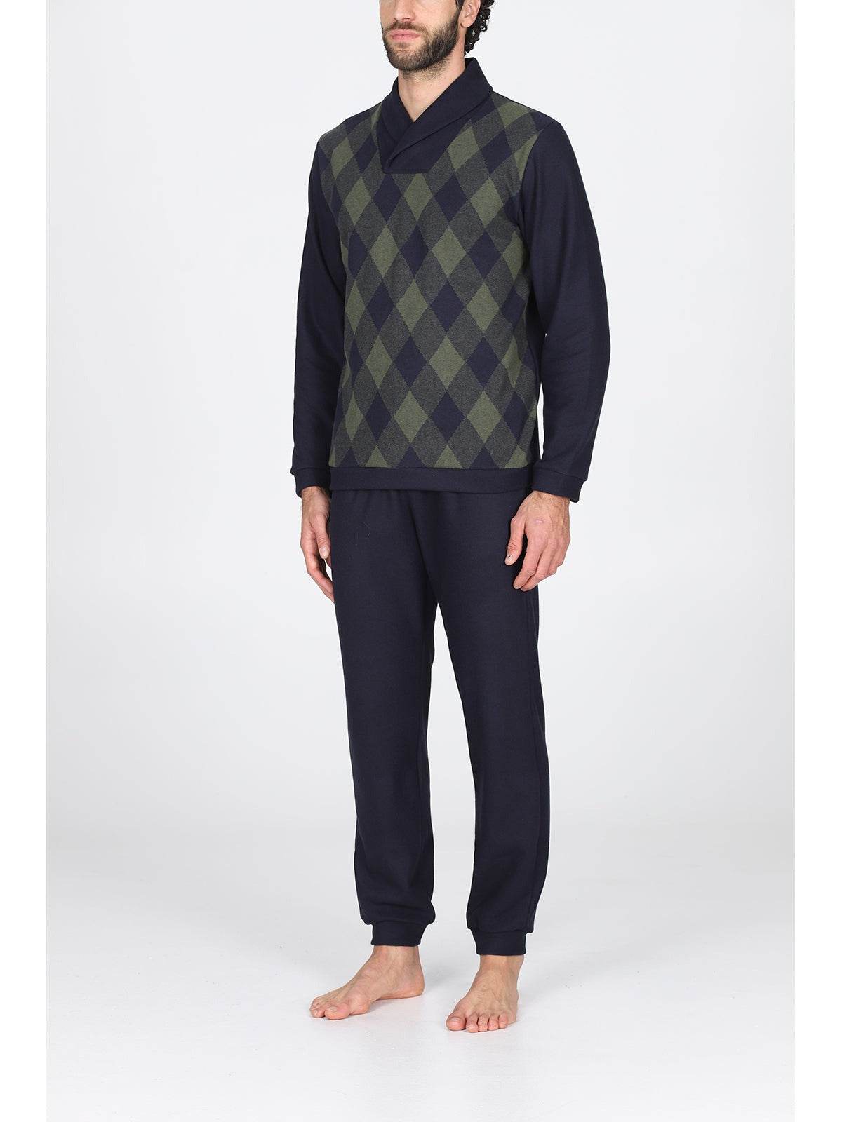 Pigiama collo a scialle Uomo Ghemme Jal252 Julipet - evabiancheria