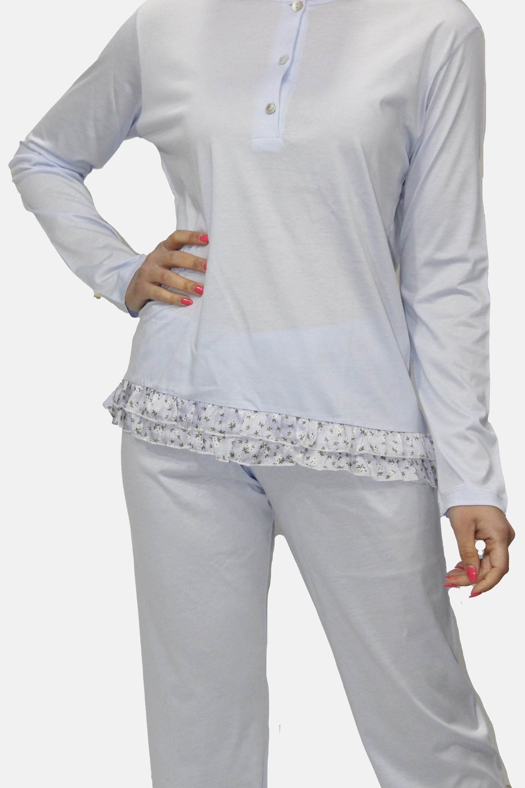 Pigiama Manica lunga Donna E2515 Fida - evabiancheria