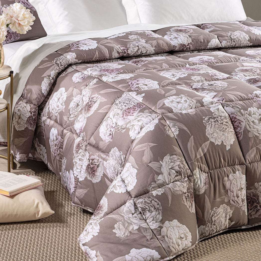 Trapunta Stampato Biancheria Rosa Bianca Trap Caleffi - evabiancheria