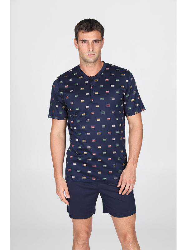 Pigiama corto Uomo Saluzzo Jac205 Julipet - evabiancheria