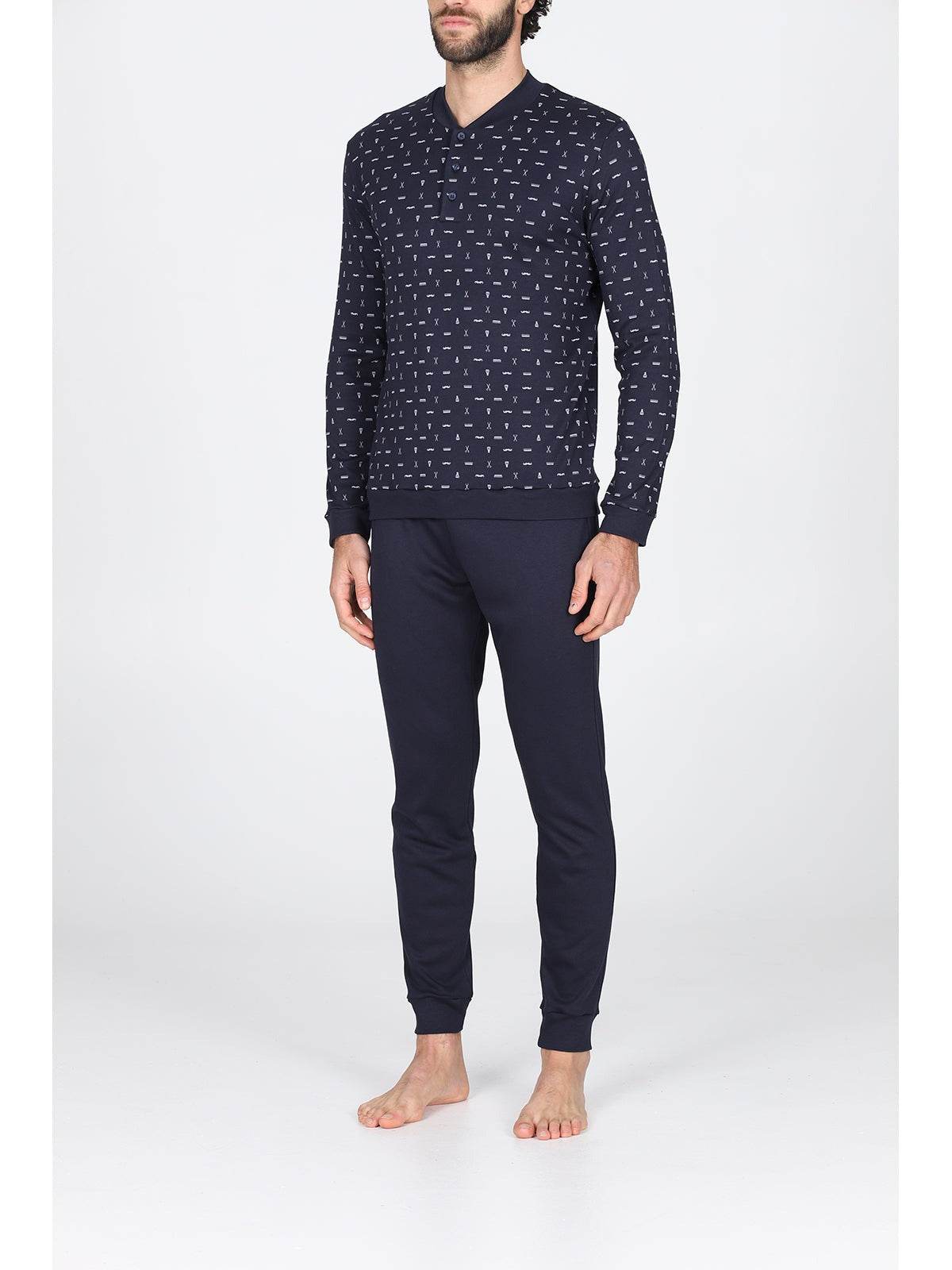 Pigiama Serafino Uomo Gaeta JAL188 Julipet - evabiancheria