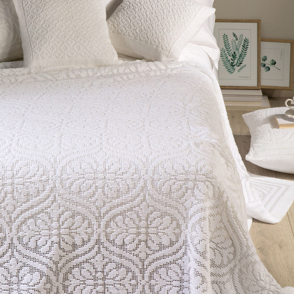 Copriletto jacquard Biancheria Vittoria Cprt Caleffi