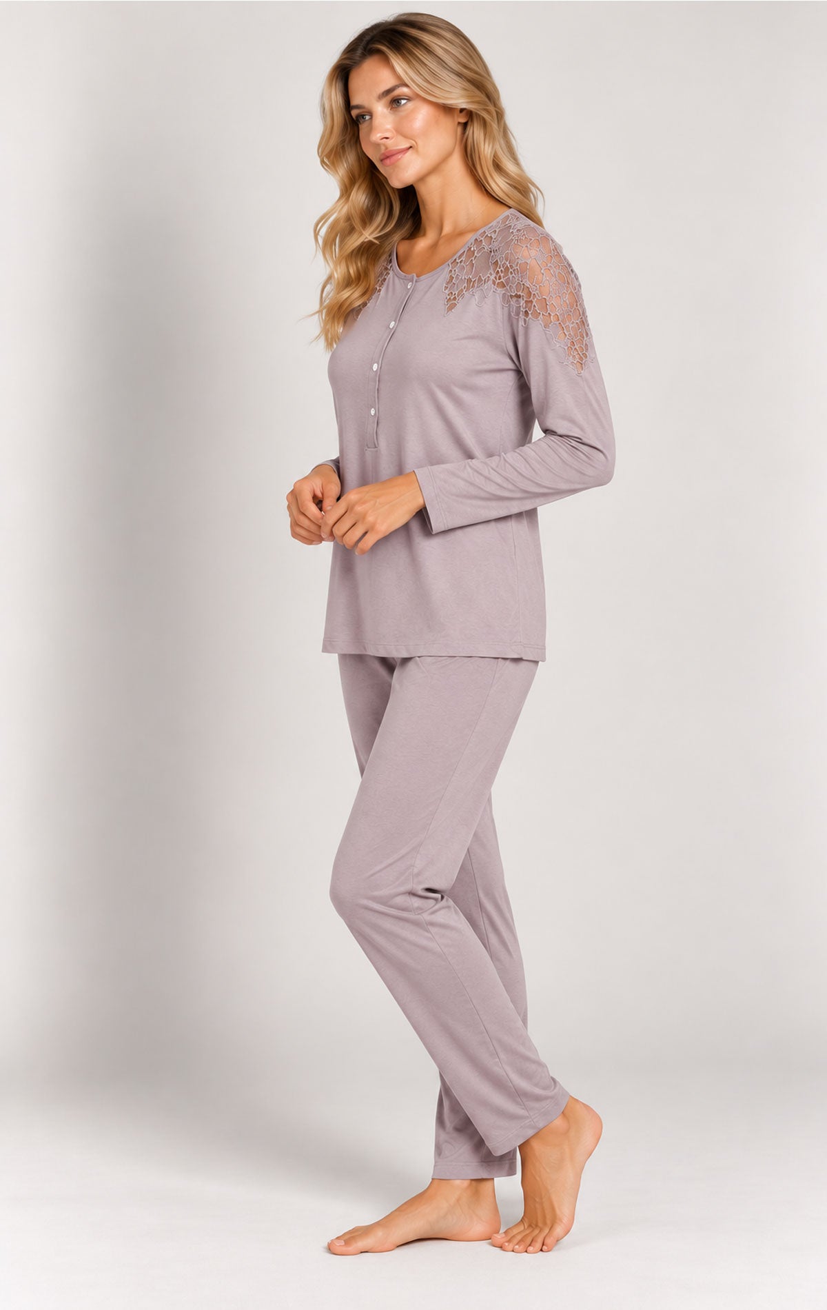 Pigiama Serafino Donna 5269 P Annette
