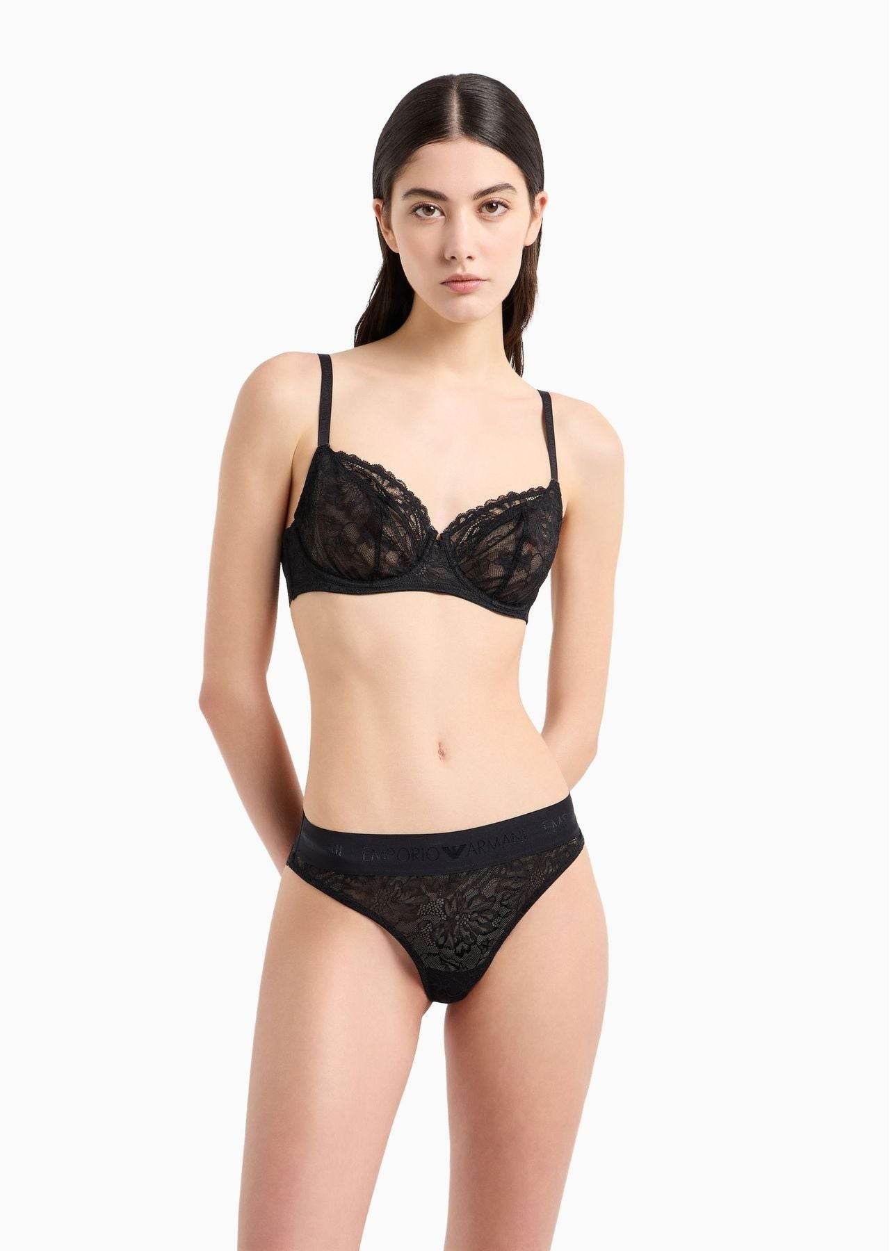 Brasiliano Pizzo Donna 4F206 162948 Emporio Armani - evabiancheria