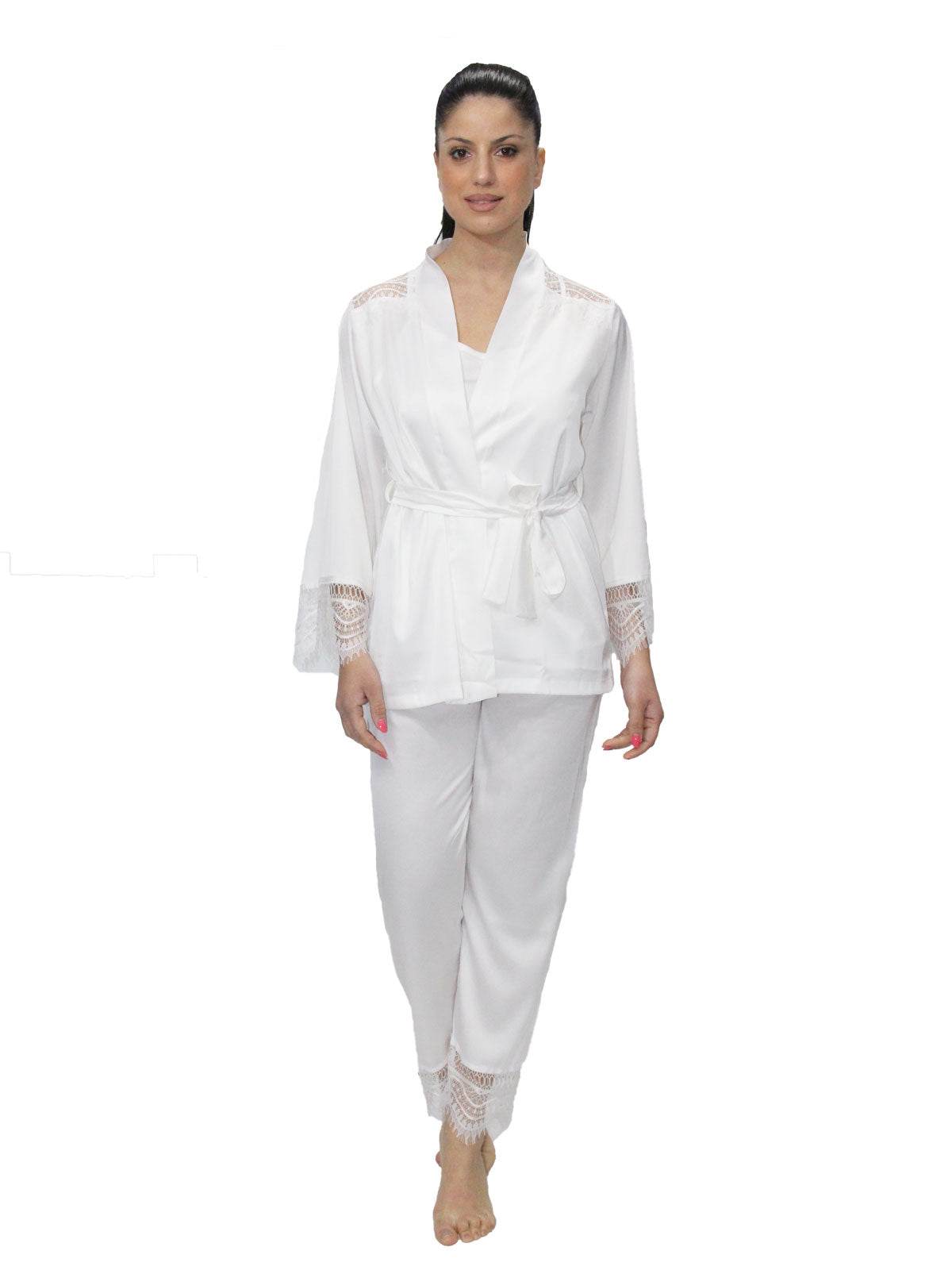 Completo pigiama Pigiama +Giacca Donna Daria Sposa Maestri Cotonieri - evabiancheria