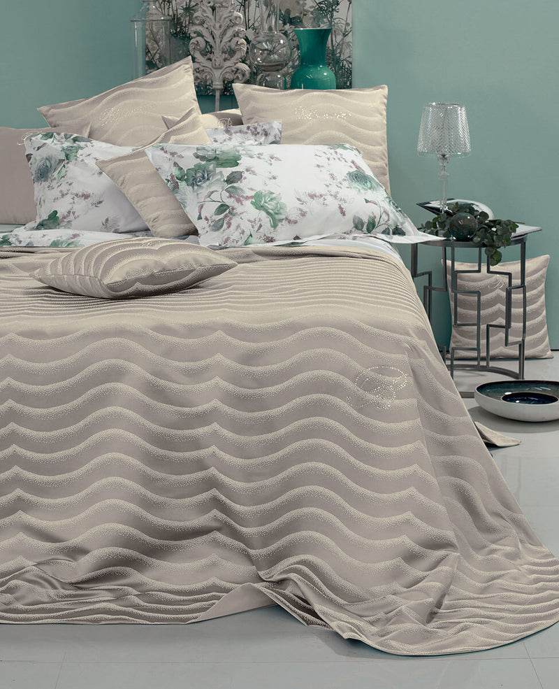 Copriletto jacquard Biancheria Jasmine Cprt Blumarine Home - evabiancheria