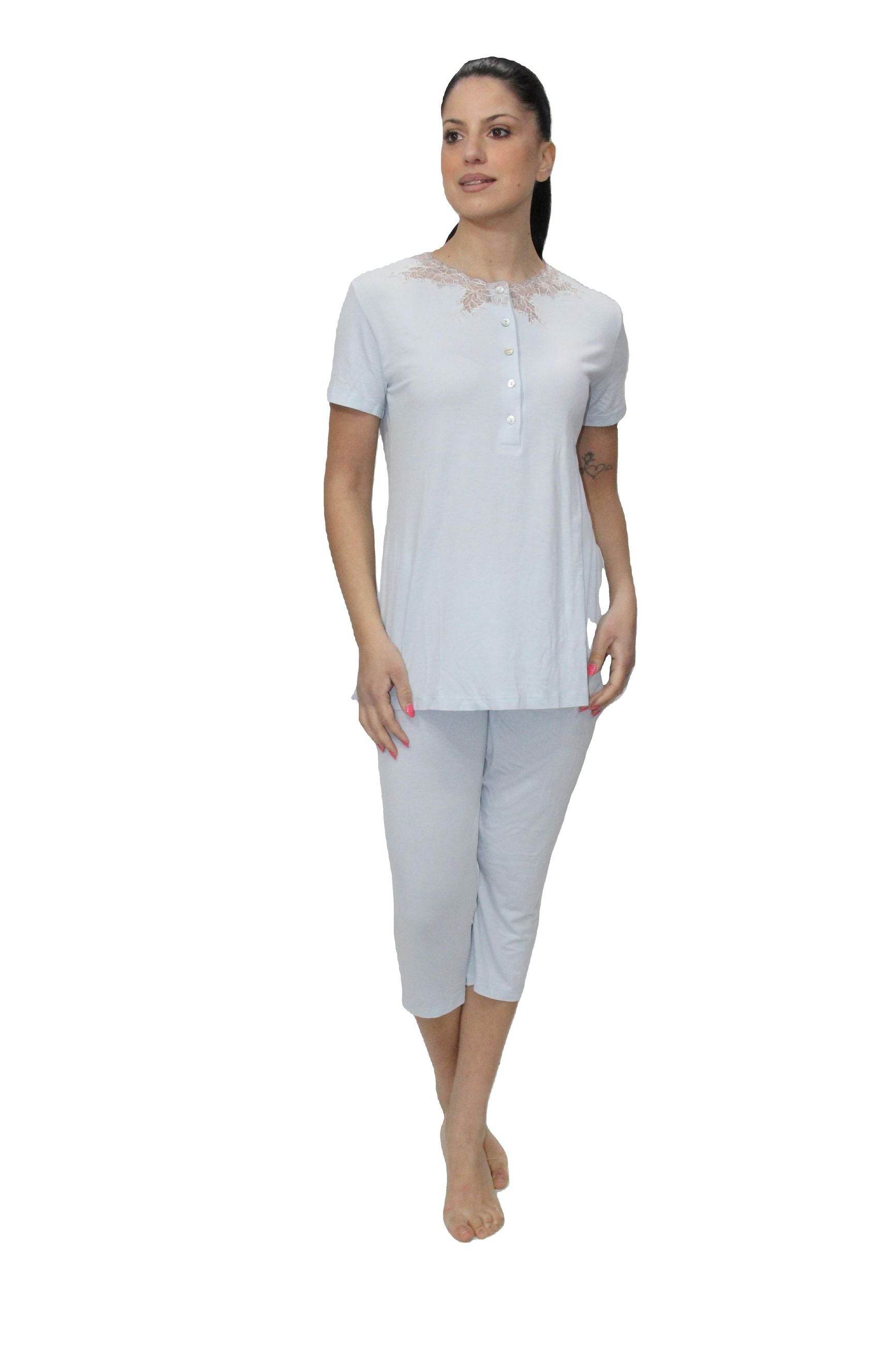 Pigiama corto Donna E2408 Fida - evabiancheria