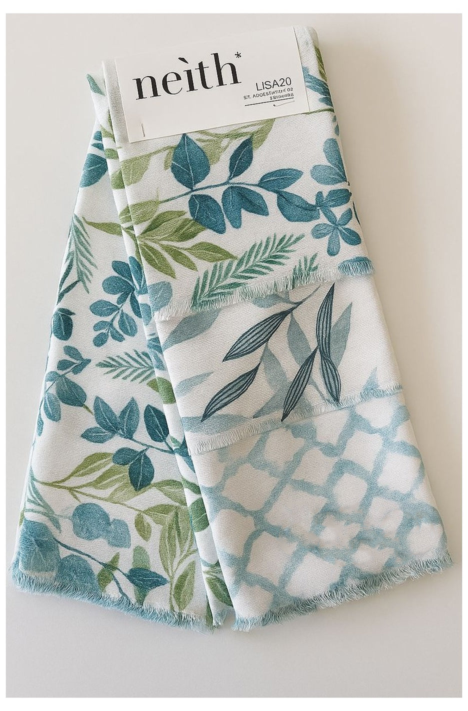 Strofinaccio Stampato Biancheria Lisa Strof set 3 Neith