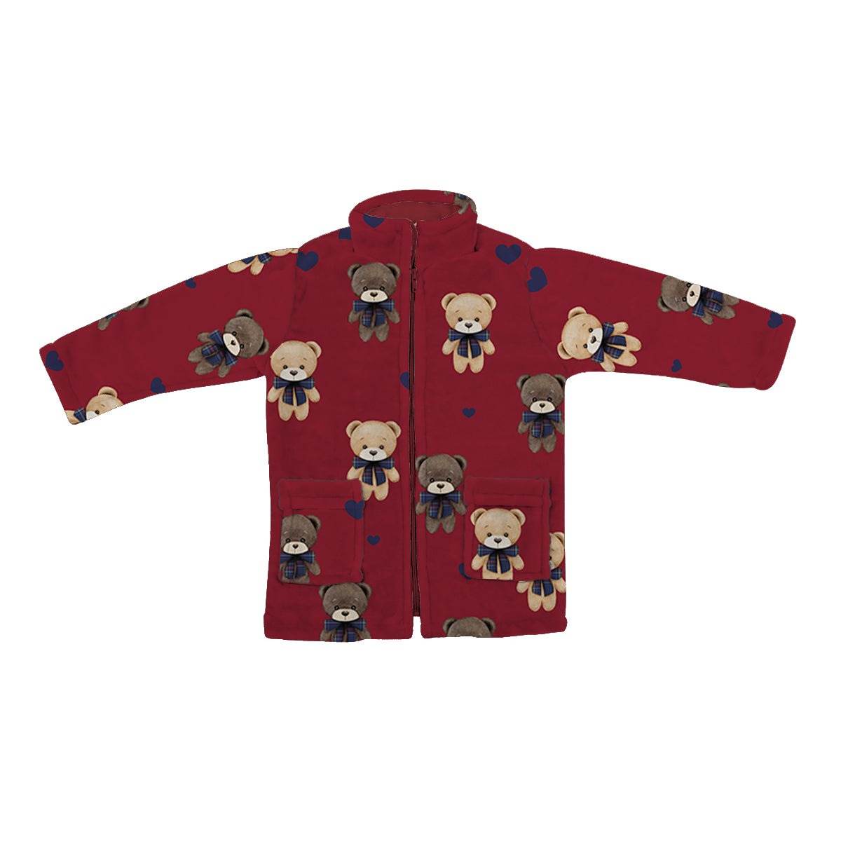 Vestaglia con zip Bimba Orsachiotti Baby Daunex - evabiancheria