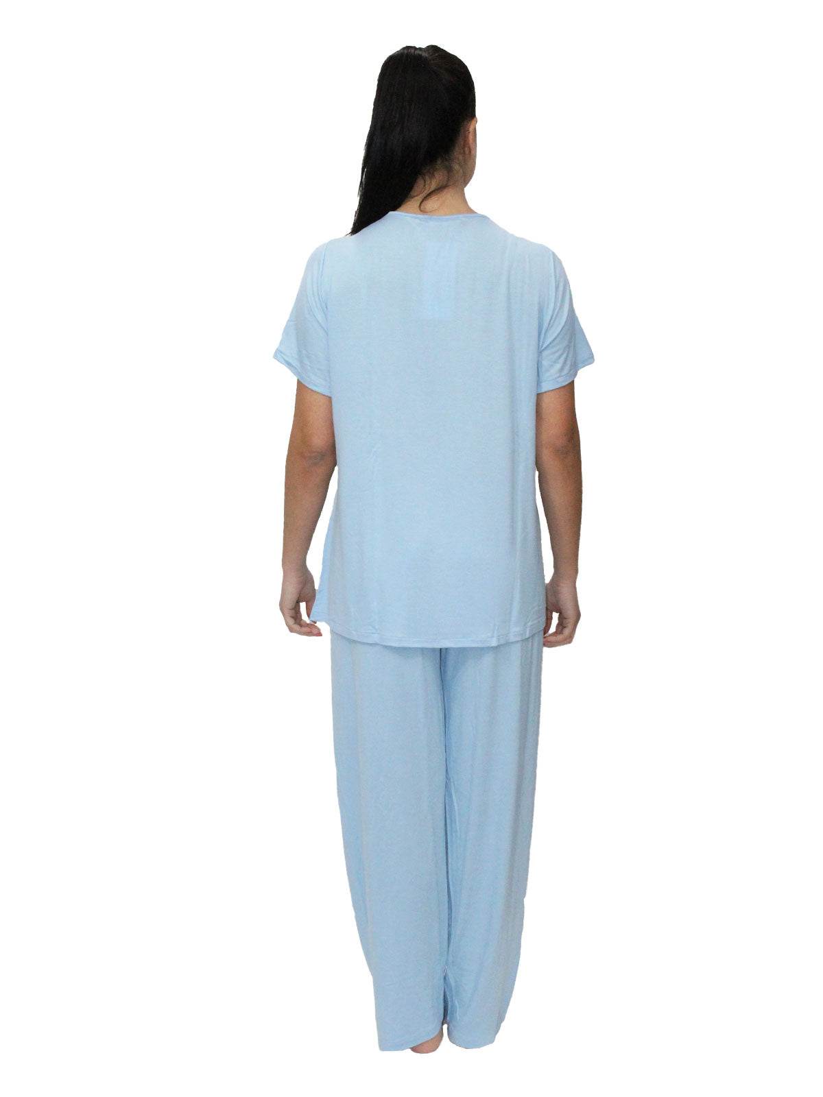 Pigiama Manica corta con pantalone lungo Donna 6468 Clara Rossi Firenze - evabiancheria