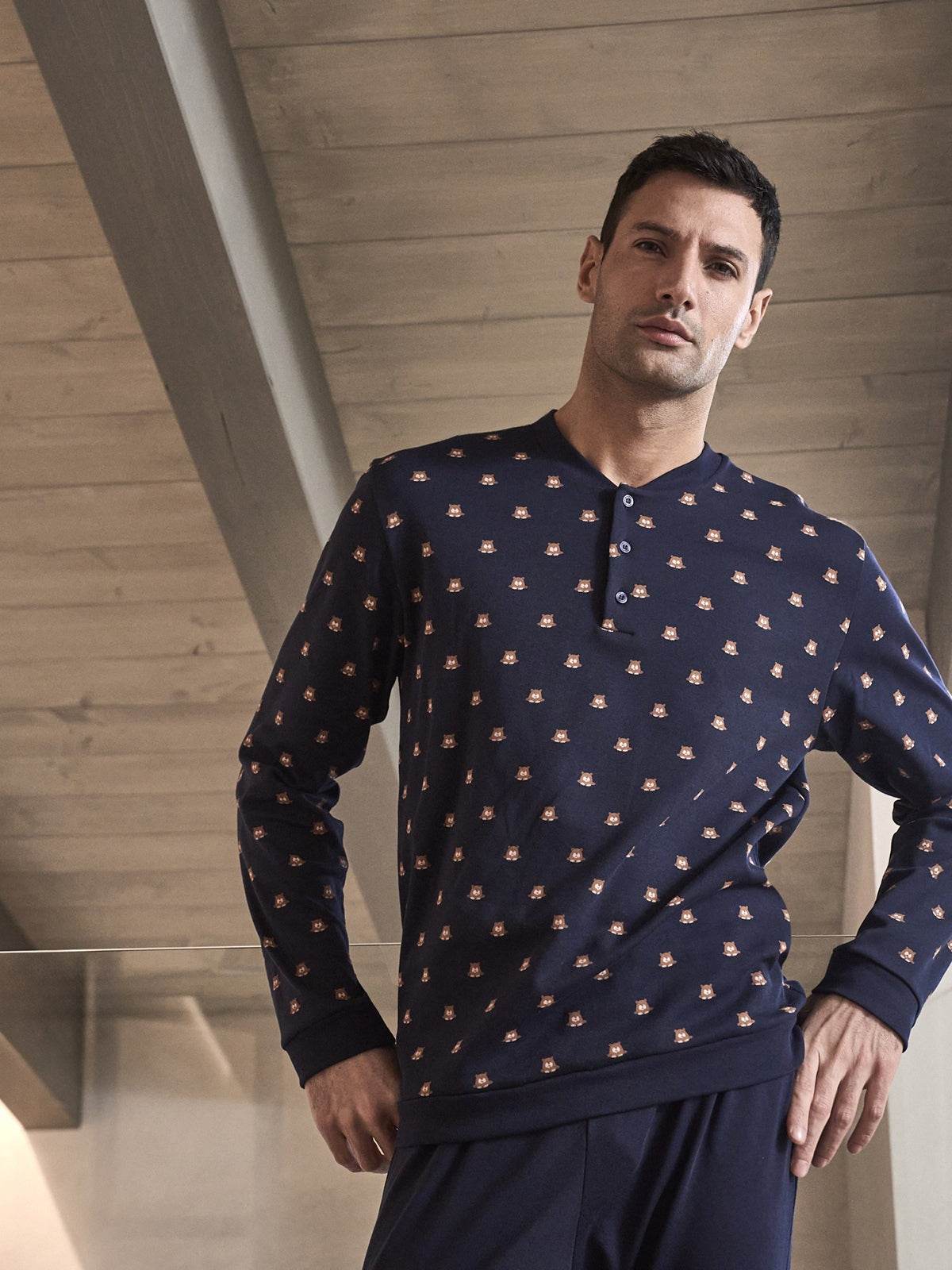 Pigiama Serafino Uomo Galbiate JAL195 Julipet - evabiancheria