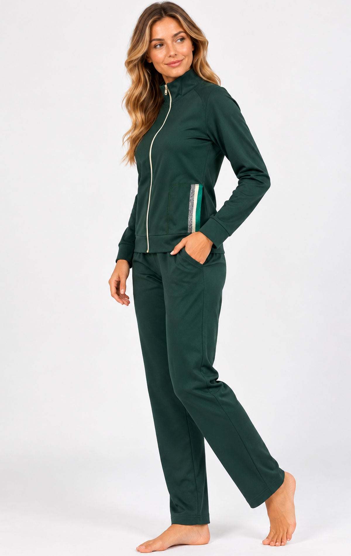Tuta con zip Donna I2794 Fida