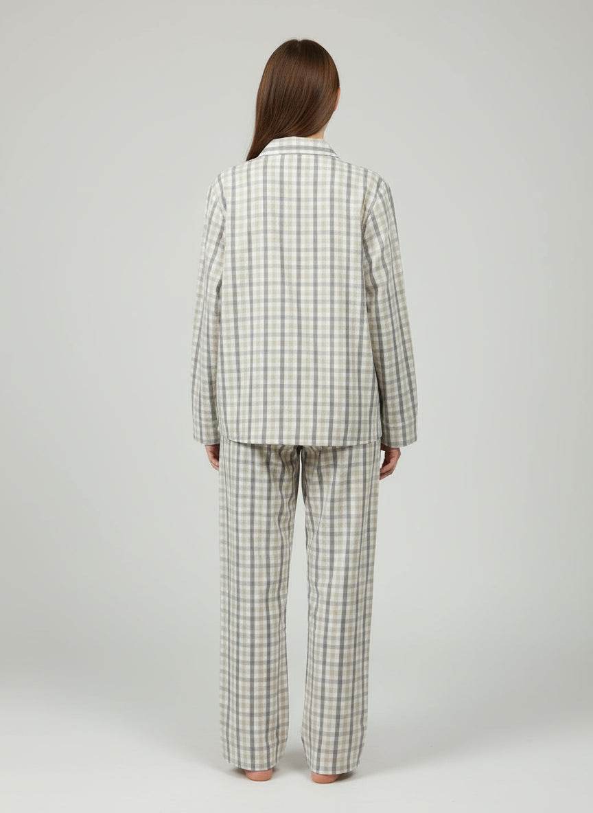 Pigiama Aperto Donna Afrodite dis1 Crispo - evabiancheria