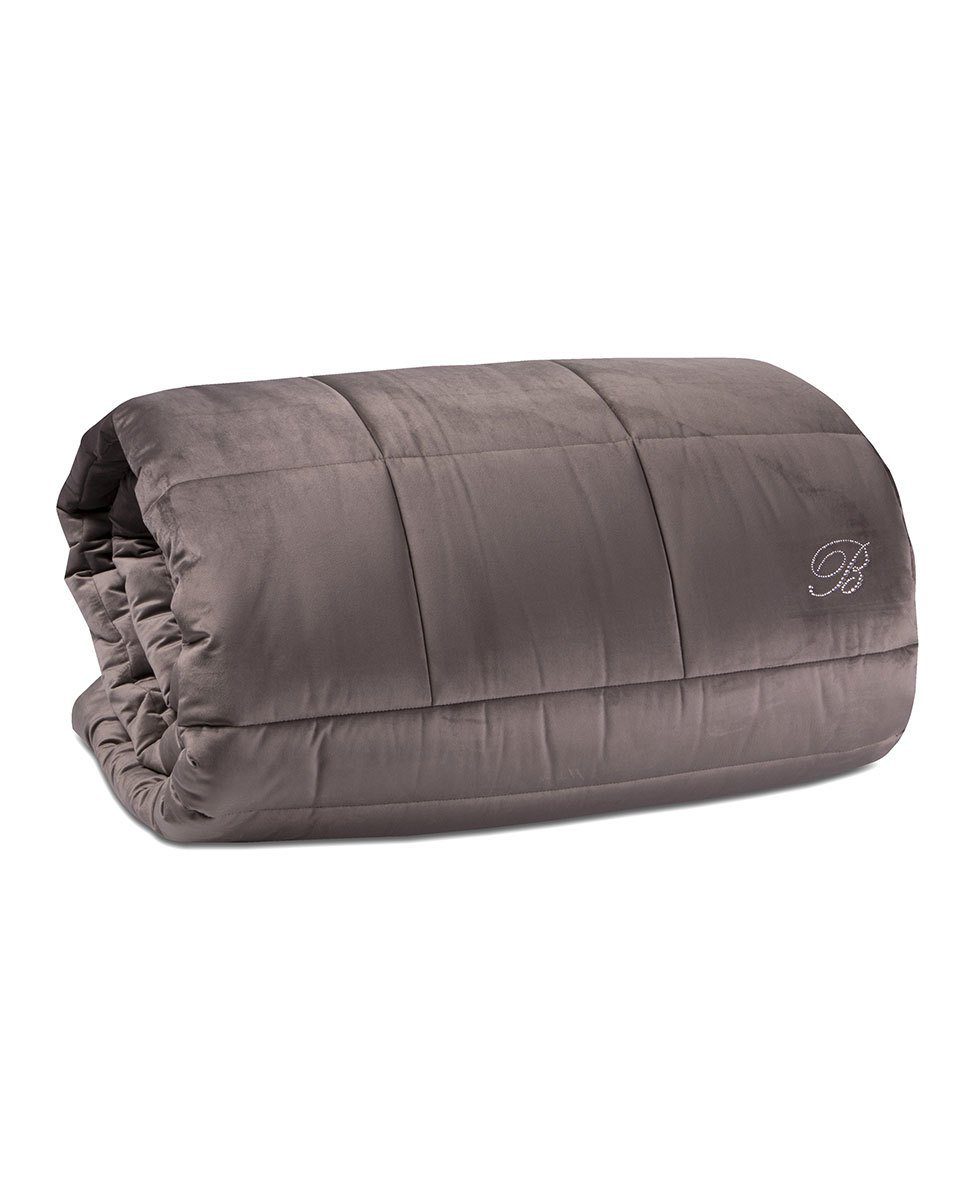 Trapunta Tinta Unita Biancheria Blu Velvet Trap Blumarine Home