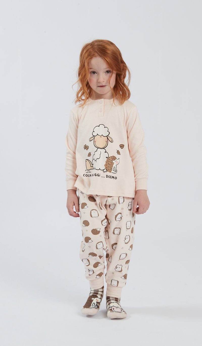 Pigiama Serafino Bambine e ragazze H6363 Happy People - evabiancheria