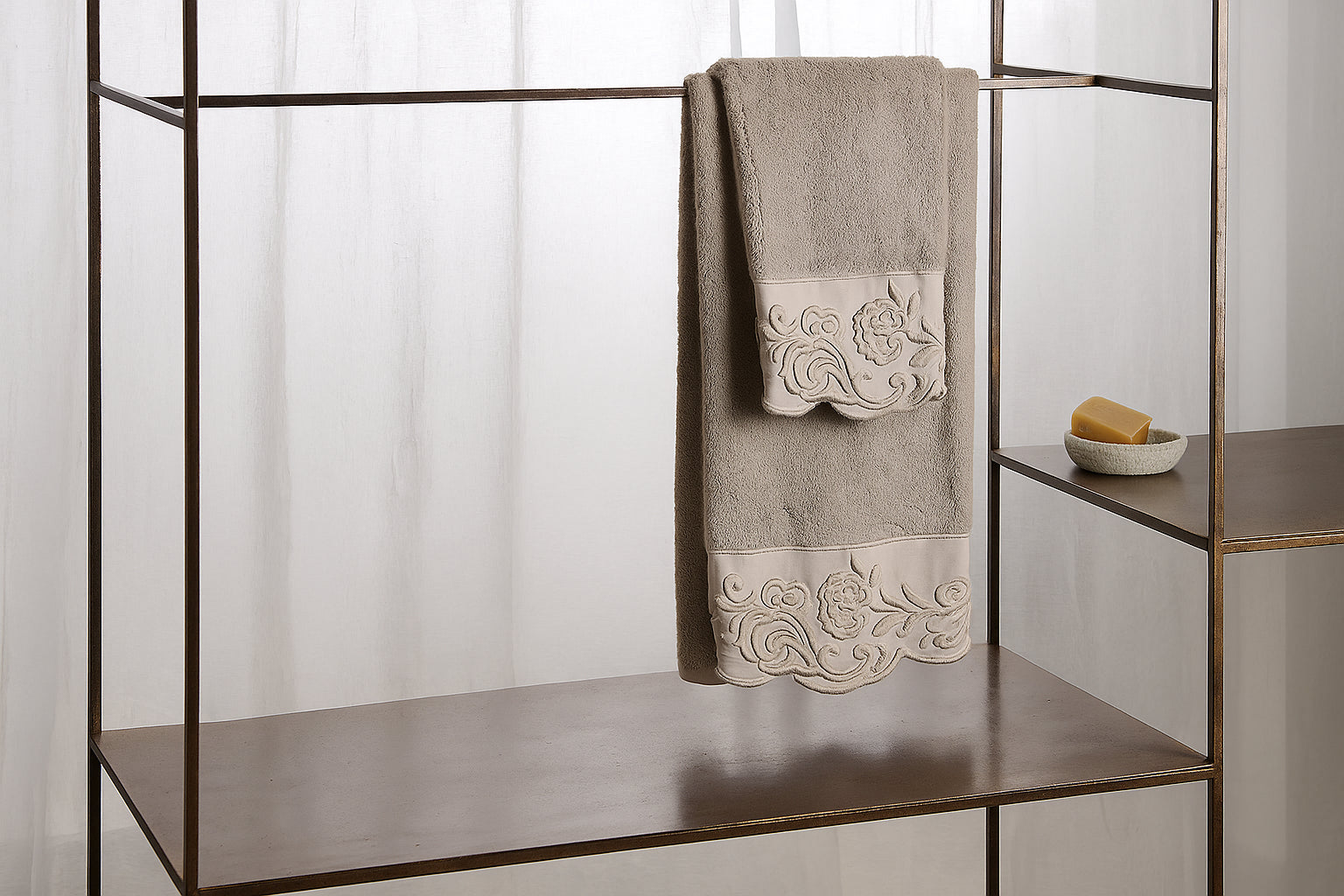 Asciugamano 1+1 Biancheria Dune Merveille 1+1 Mastro Raphael