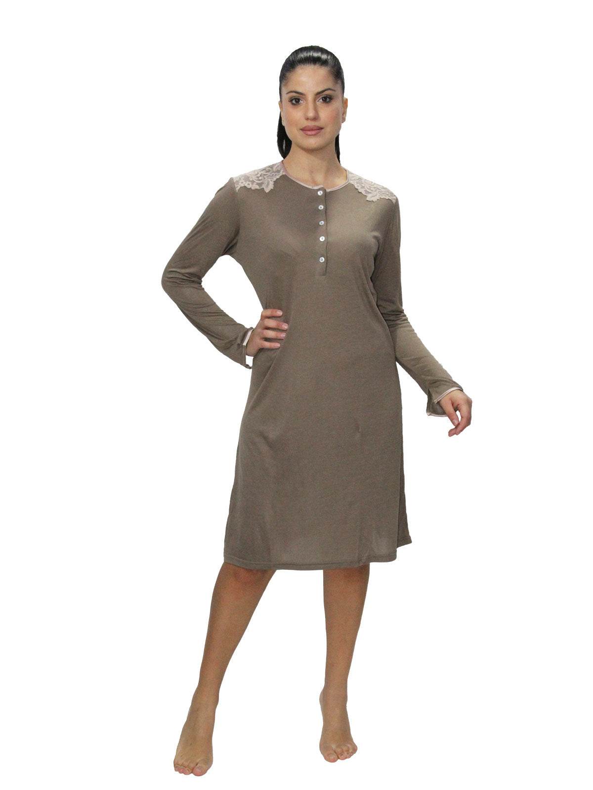 Camicia Serafino Donna I24822 4 Prima Rosa - evabiancheria