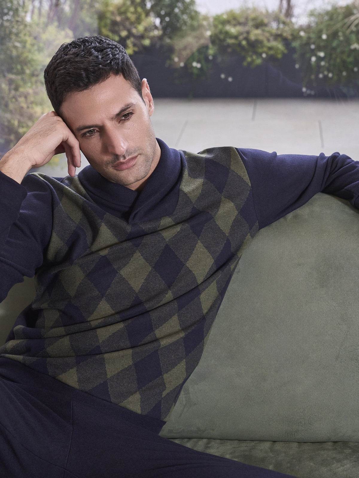 Pigiama collo a scialle Uomo Ghemme Jal252 Julipet - evabiancheria