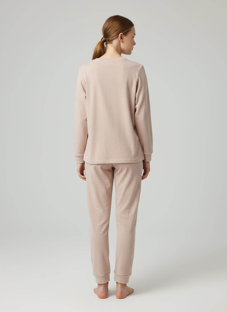 Pigiama Serafino Donna I24809 3 Prima Rosa - evabiancheria