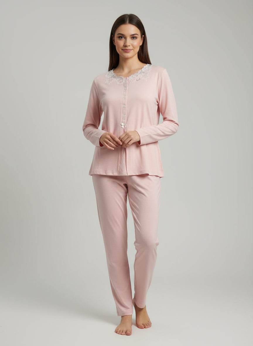 Pigiama Serafino Donna DL0081 Liu Jo Home - evabiancheria