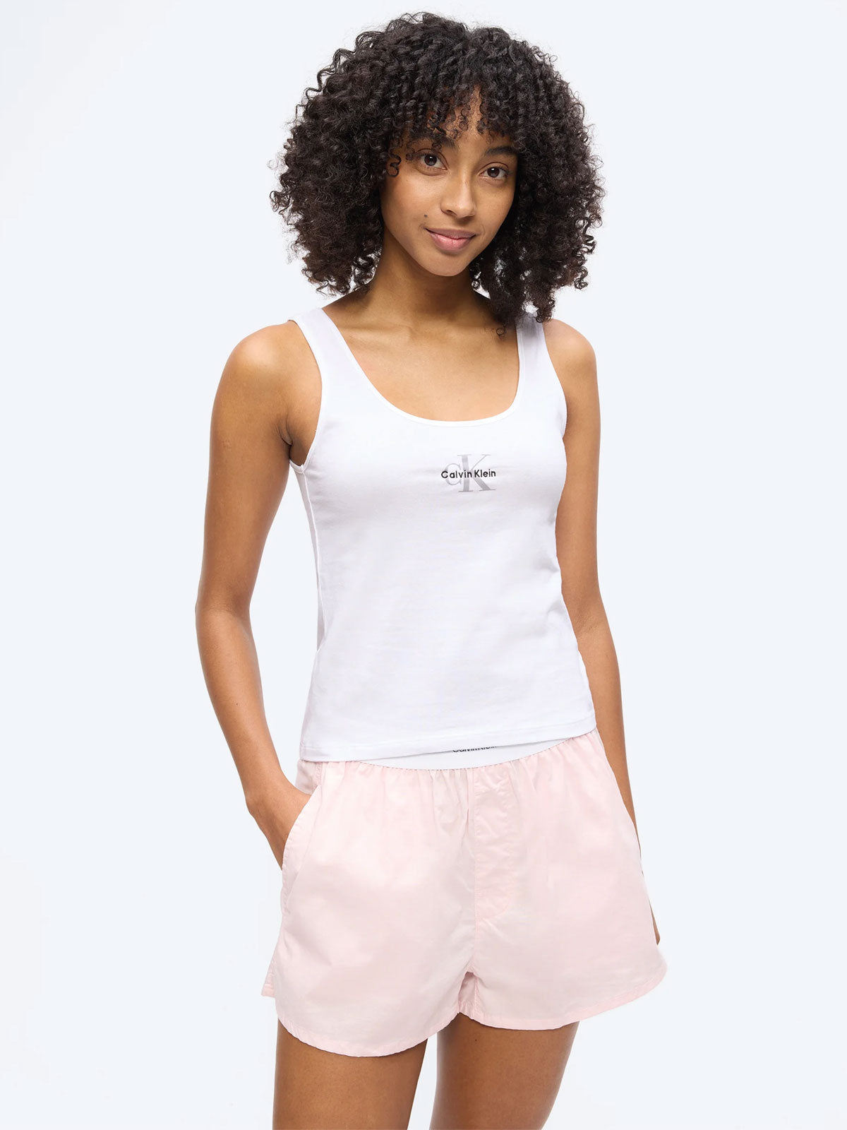 Canotta spalla stretta Donna QS7603 Calvin Klein