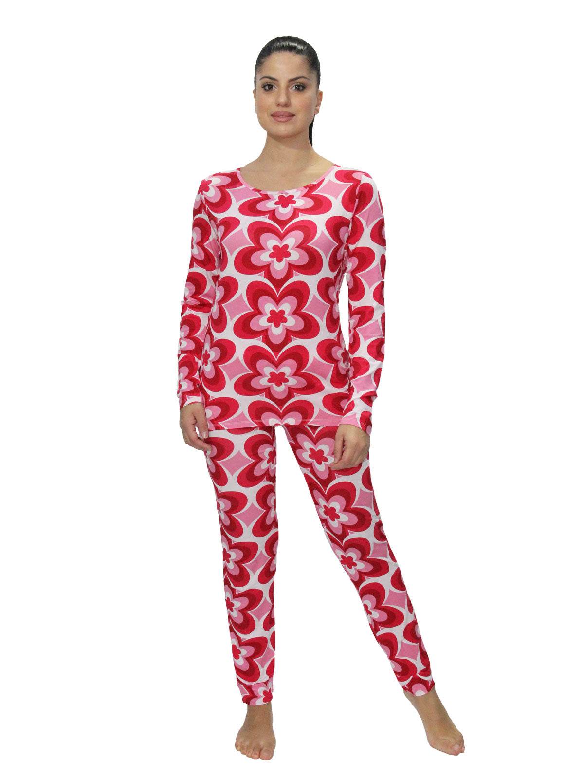 Pigiama Giro collo Donna FP12 Verdissima - evabiancheria