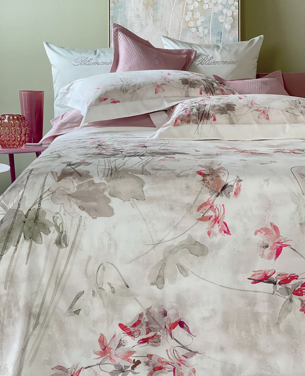 Lenzuola Stampato Biancheria Ciclamino Cpl Blumarine Home