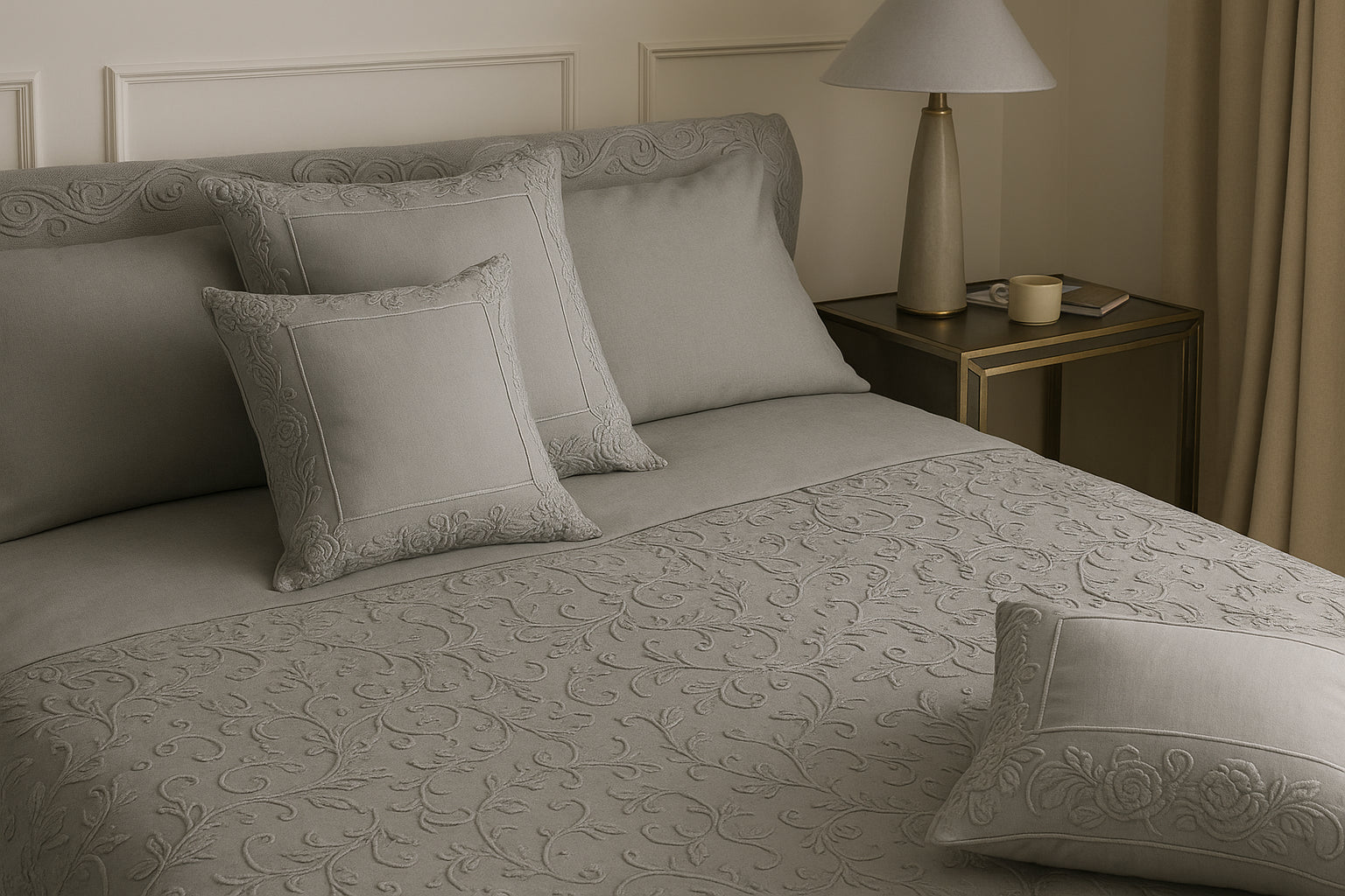 Trapunta + 2 cuscini Biancheria Dune Merveille Trap+ 2 cuscini Mastro Raphael