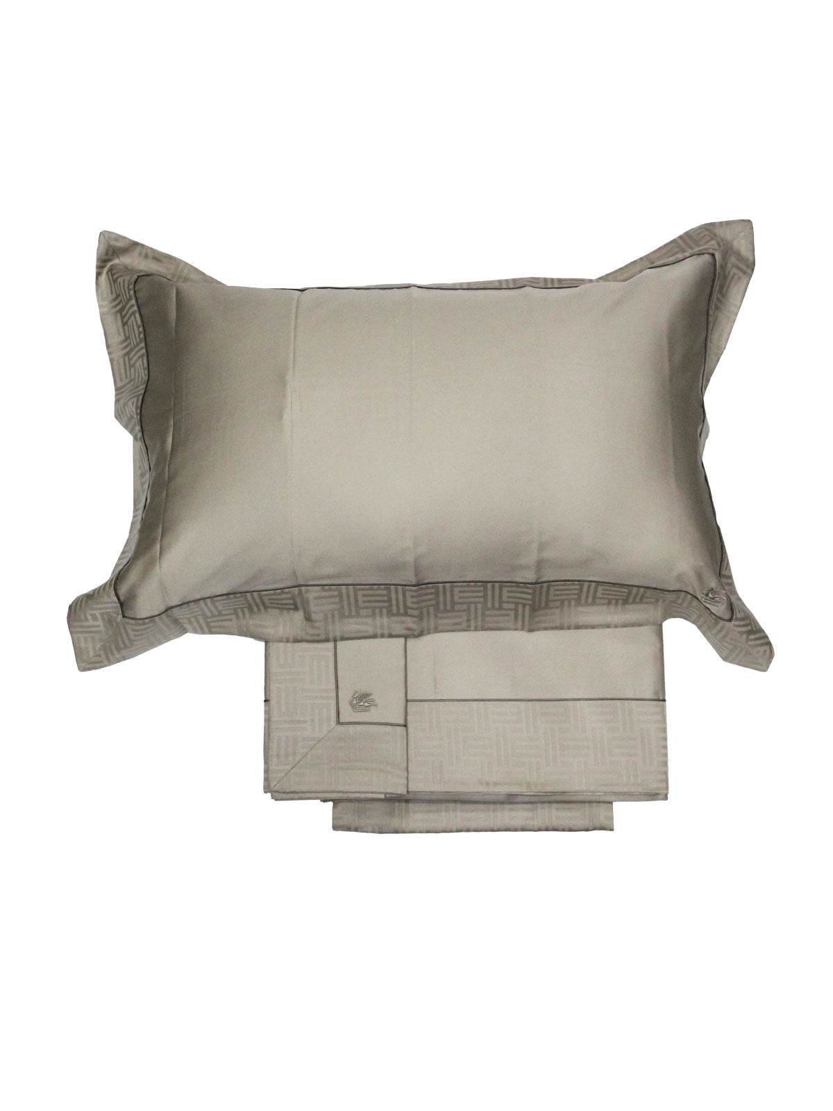 Lenzuola Tinta Unita Biancheria New Monogram AU046 Etro Home - evabiancheria