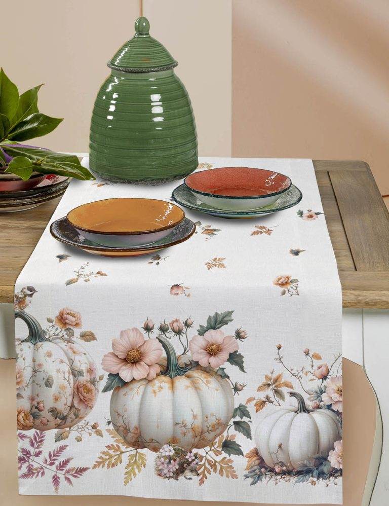 Runner 50x150 Biancheria Cucurbita Runner Tessitura Randi - evabiancheria