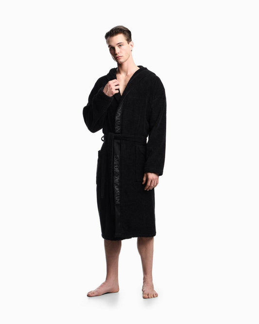 Accappatoio con cappuccio Uomo AF14986 EM002255 Emporio Armani - evabiancheria