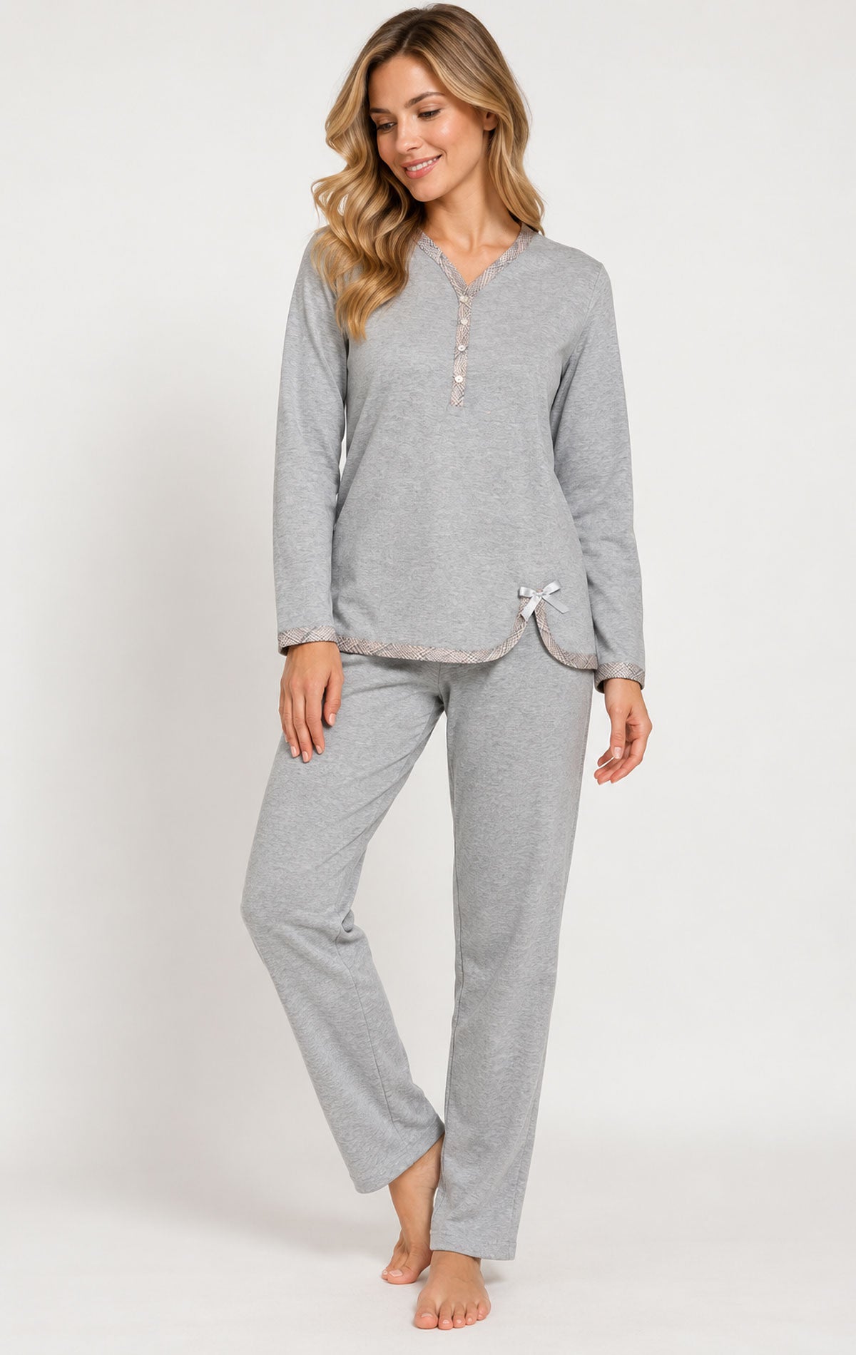 Pigiama Serafino Donna EI2724 Fida