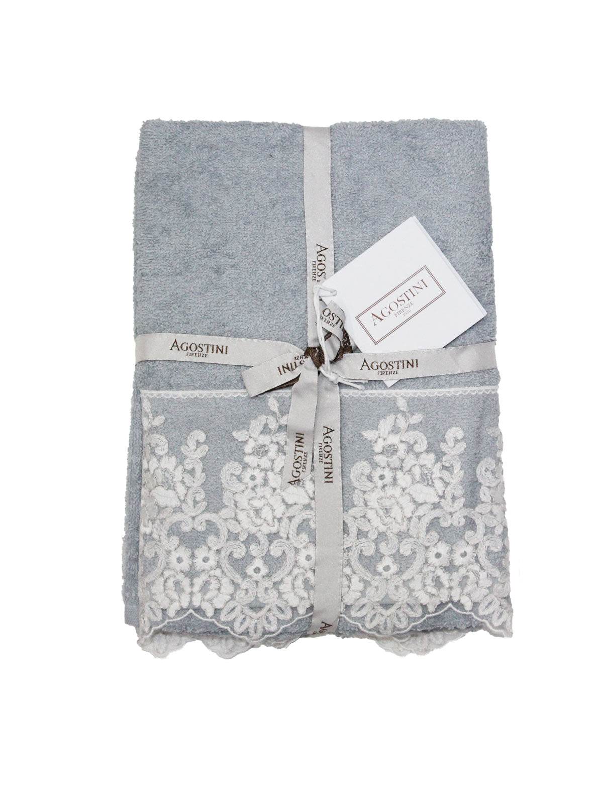 Asciugamani Coppia 1+1 Biancheria Montecarlo 1+1 Agostini - evabiancheria