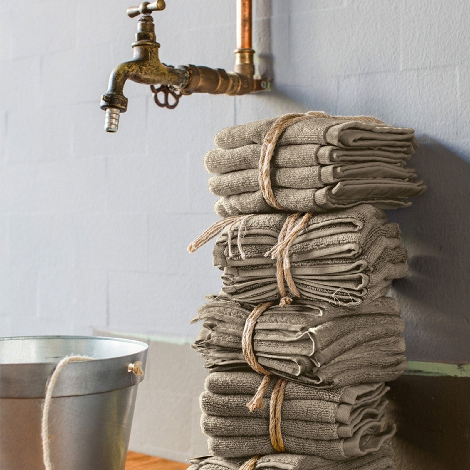 4-piece washcloths Coccola linen set Fazzini
