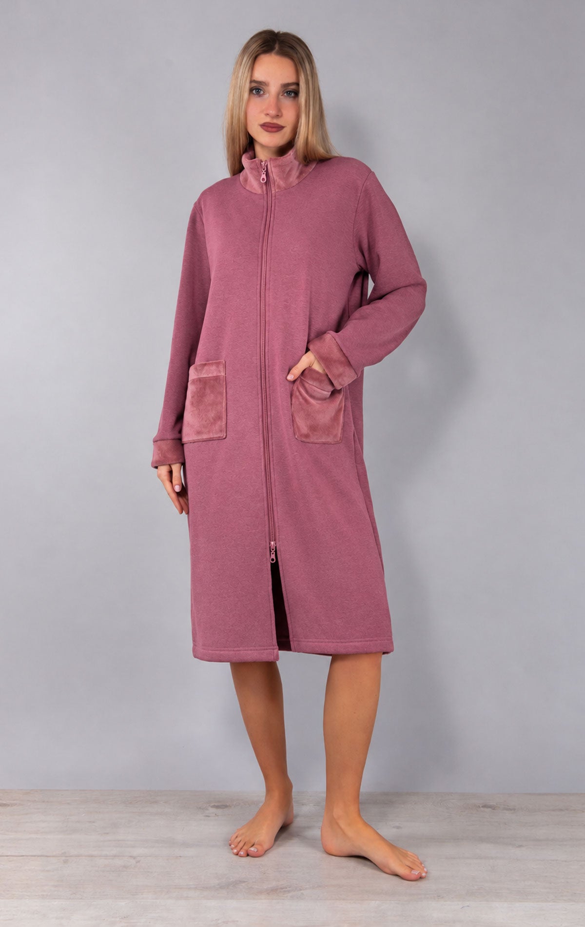 Vestaglia con zip Donna FP72 Verdissima
