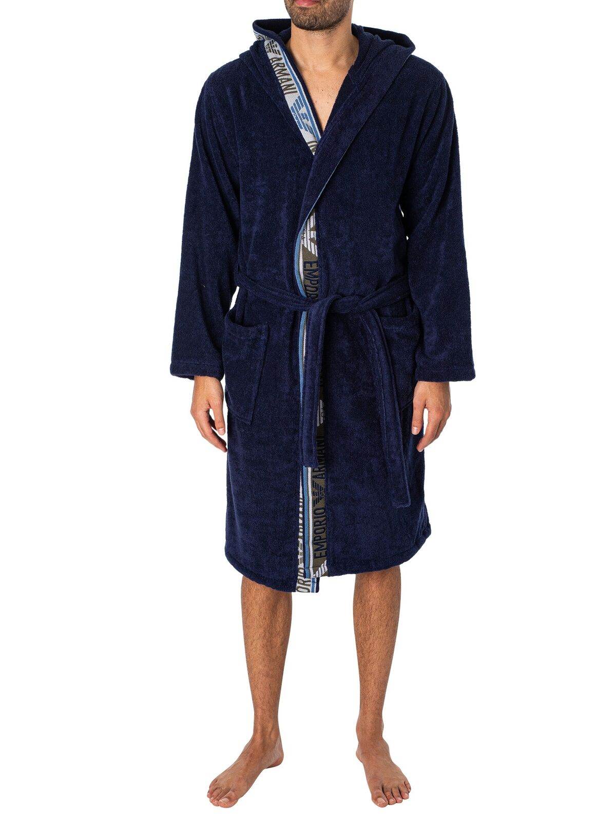 Accappatoio con cappuccio Uomo 4R447 231778 Emporio Armani - evabiancheria