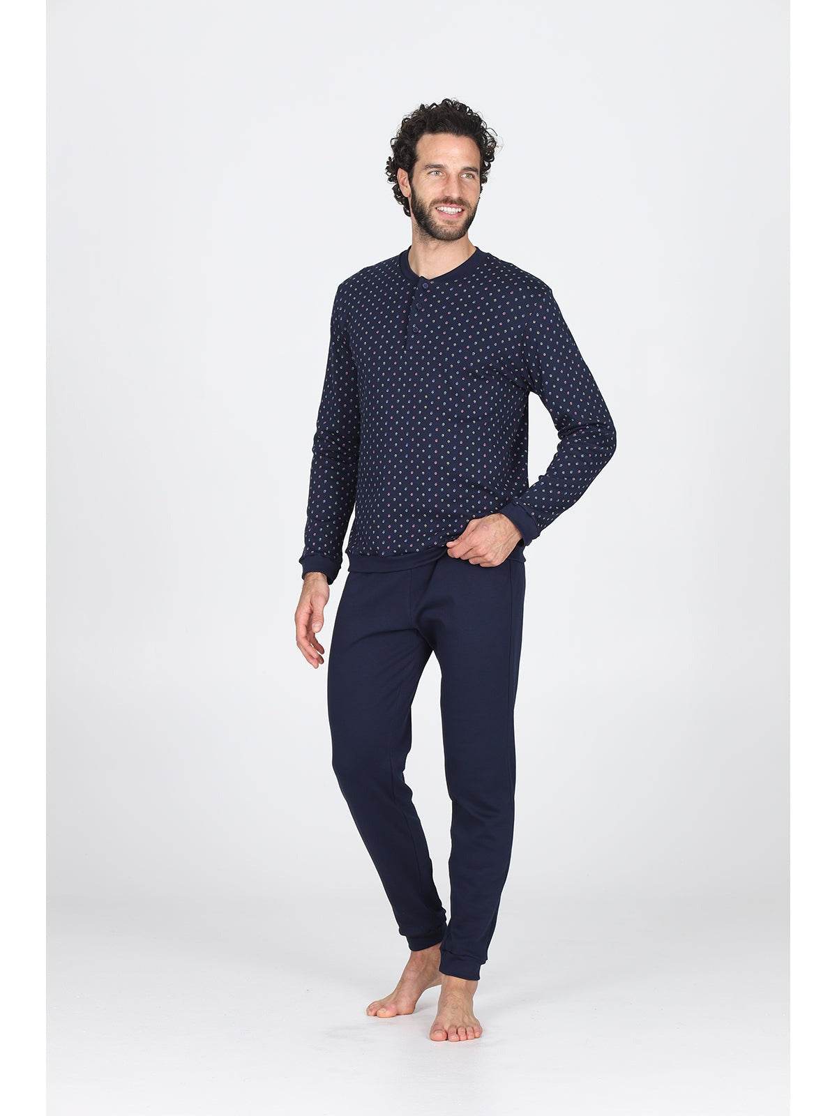 Pigiama Serafino Uomo Gatteo Jal173 Cravatta Julipet - evabiancheria