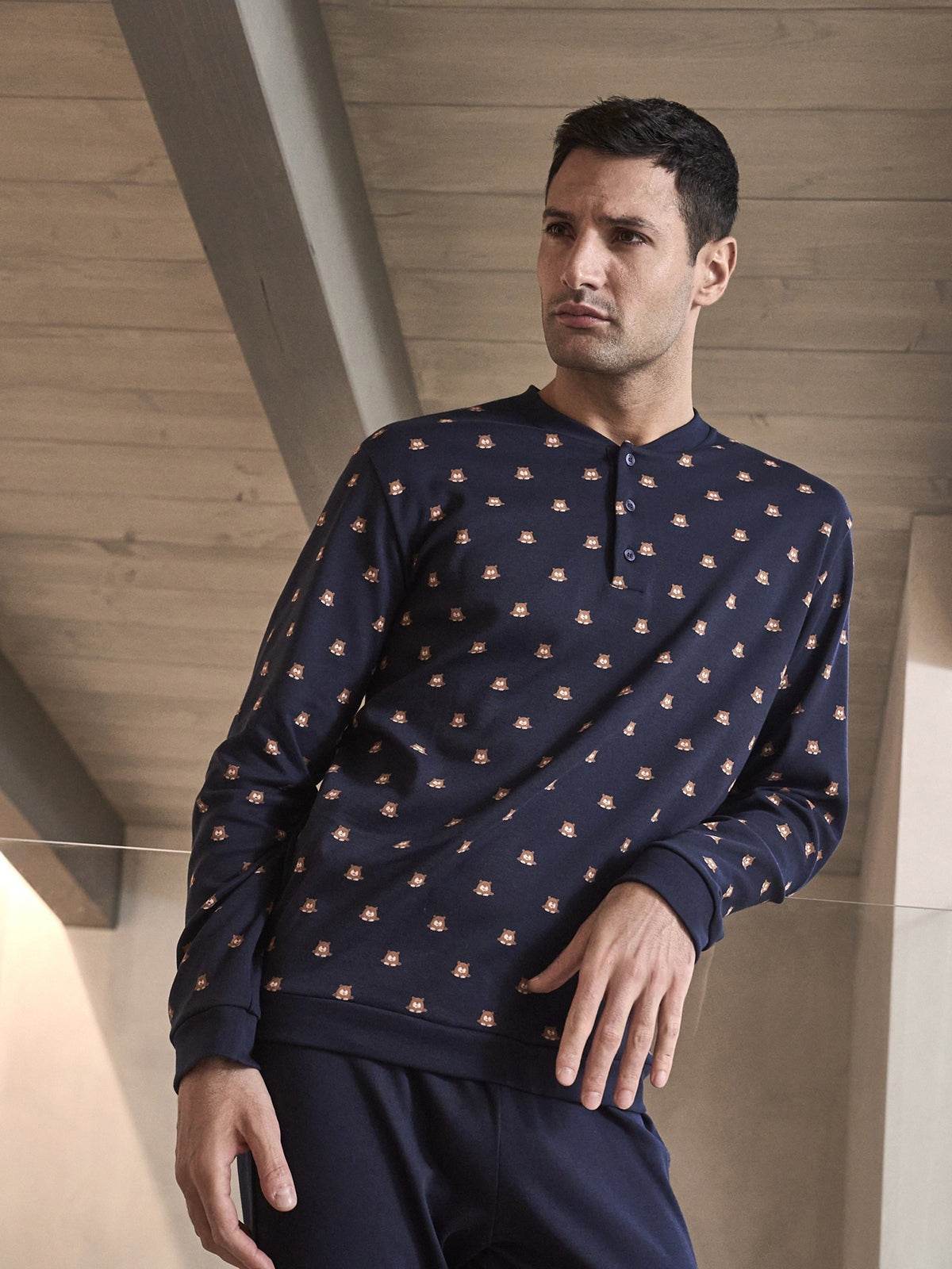 Pigiama Serafino Uomo Galbiate JAL195 Julipet - evabiancheria