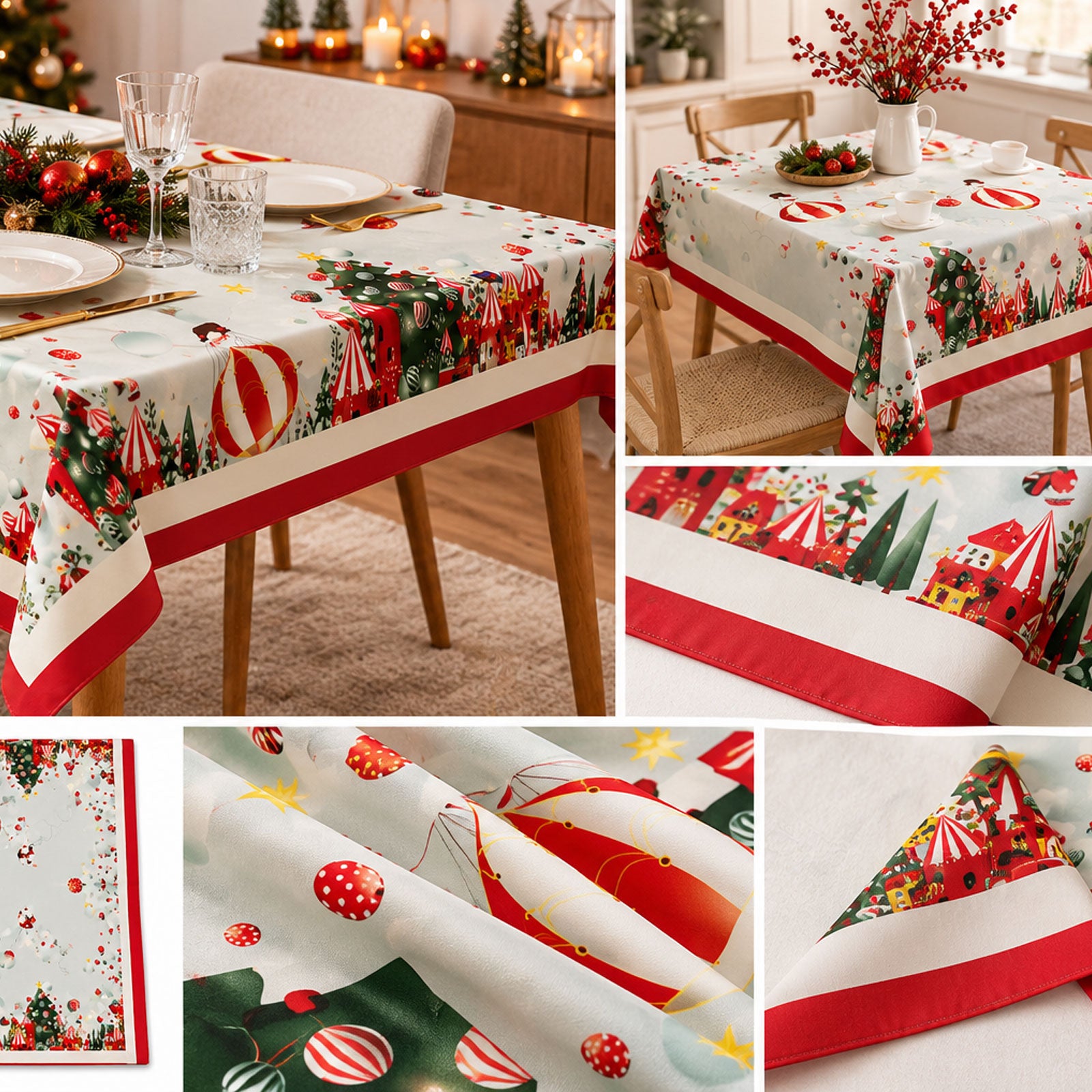 Tovaglia stampata natalizia Biancheria Christmas Dis 9 Tov Neith