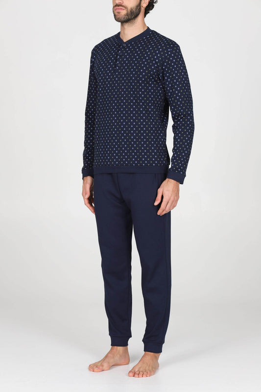 Pigiama Serafino Uomo Nettuno JAL393 Cravatta Julipet - evabiancheria