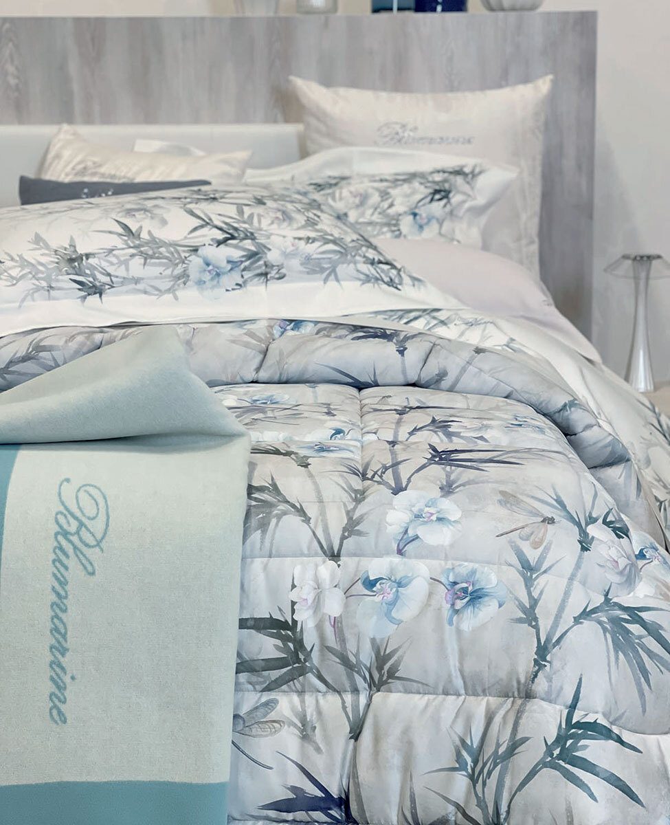 Trapunta Stampato Biancheria Orchidea Trap Blumarine Home