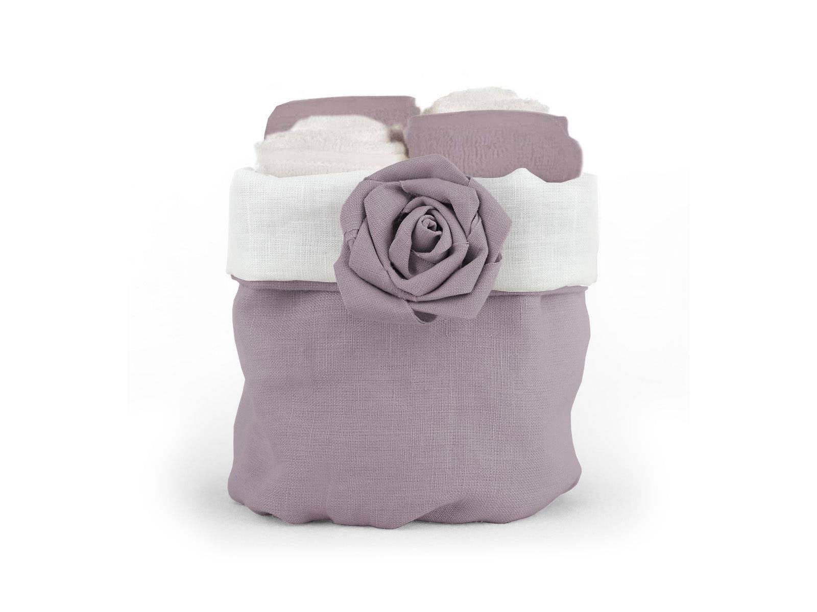 lavette 4 pezzi Biancheria Bocciolo Lavette Daunex - evabiancheria