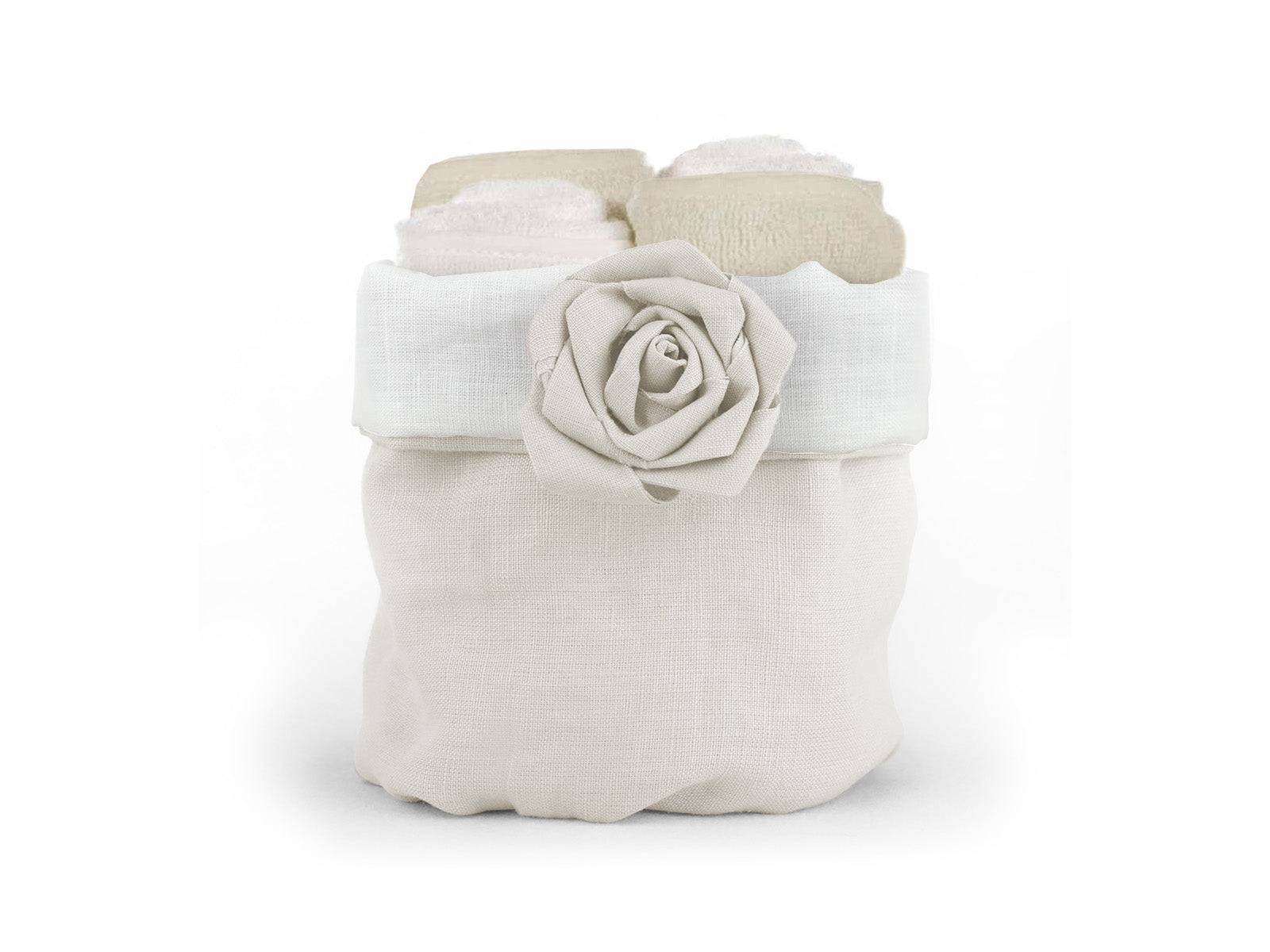 lavette 4 pezzi Biancheria Bocciolo Lavette Daunex - evabiancheria