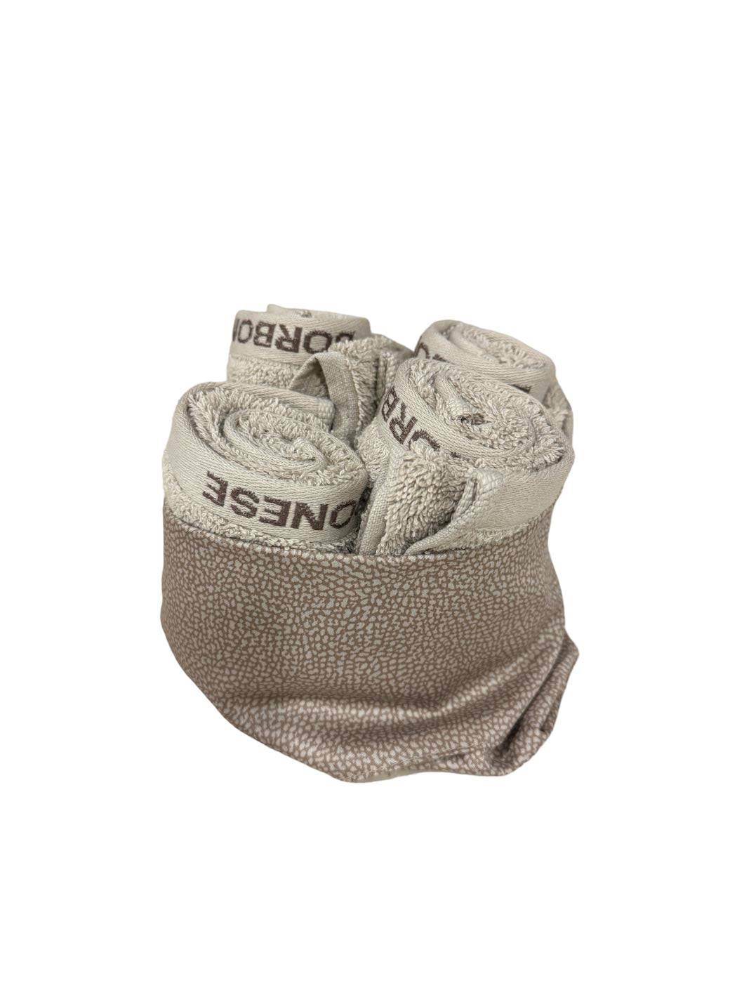 lavette 4 pezzi Biancheria Minimal Basket 4 lavette Borbonese - evabiancheria