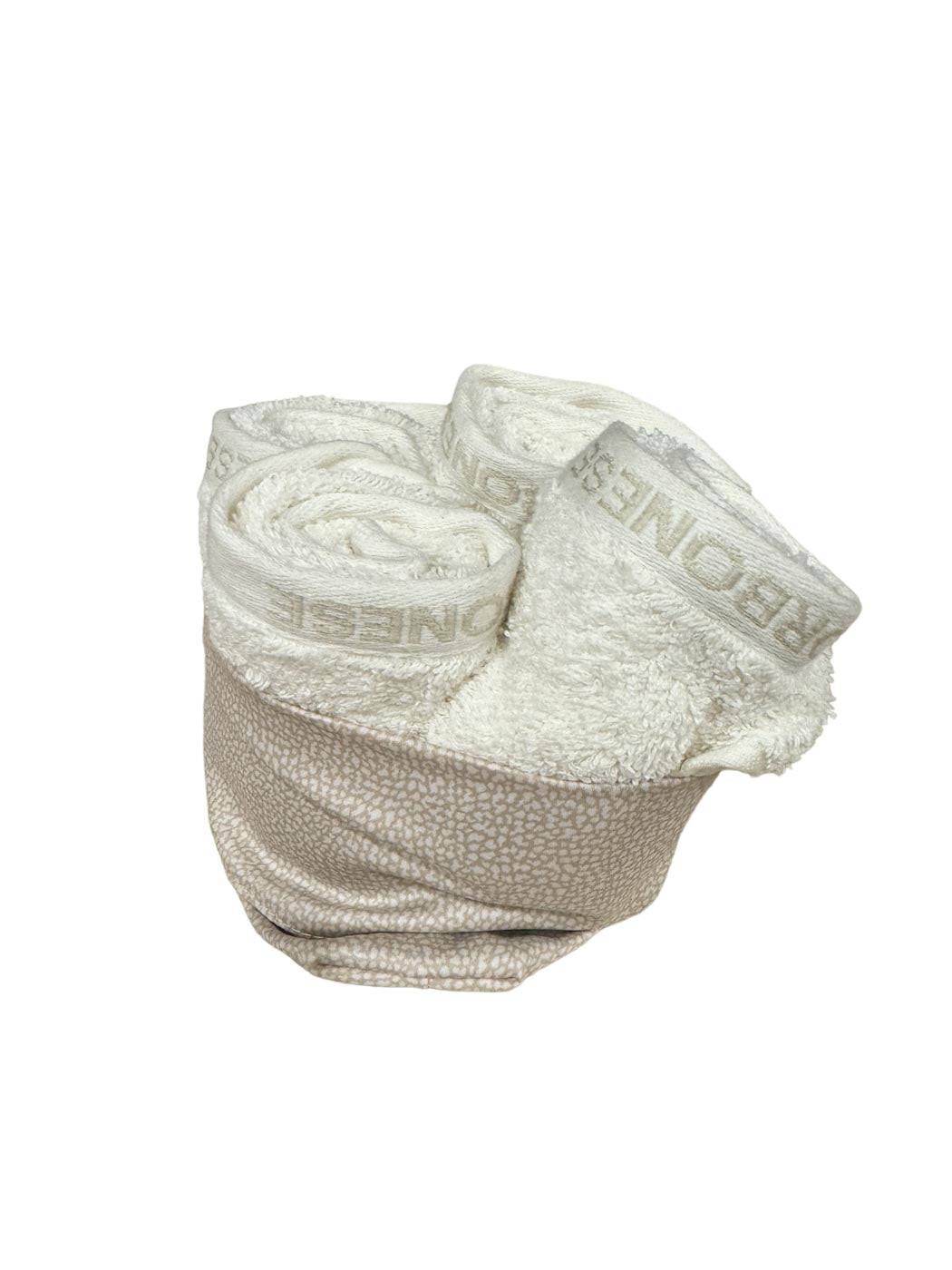 lavette 4 pezzi Biancheria Minimal Basket 4 lavette Borbonese - evabiancheria