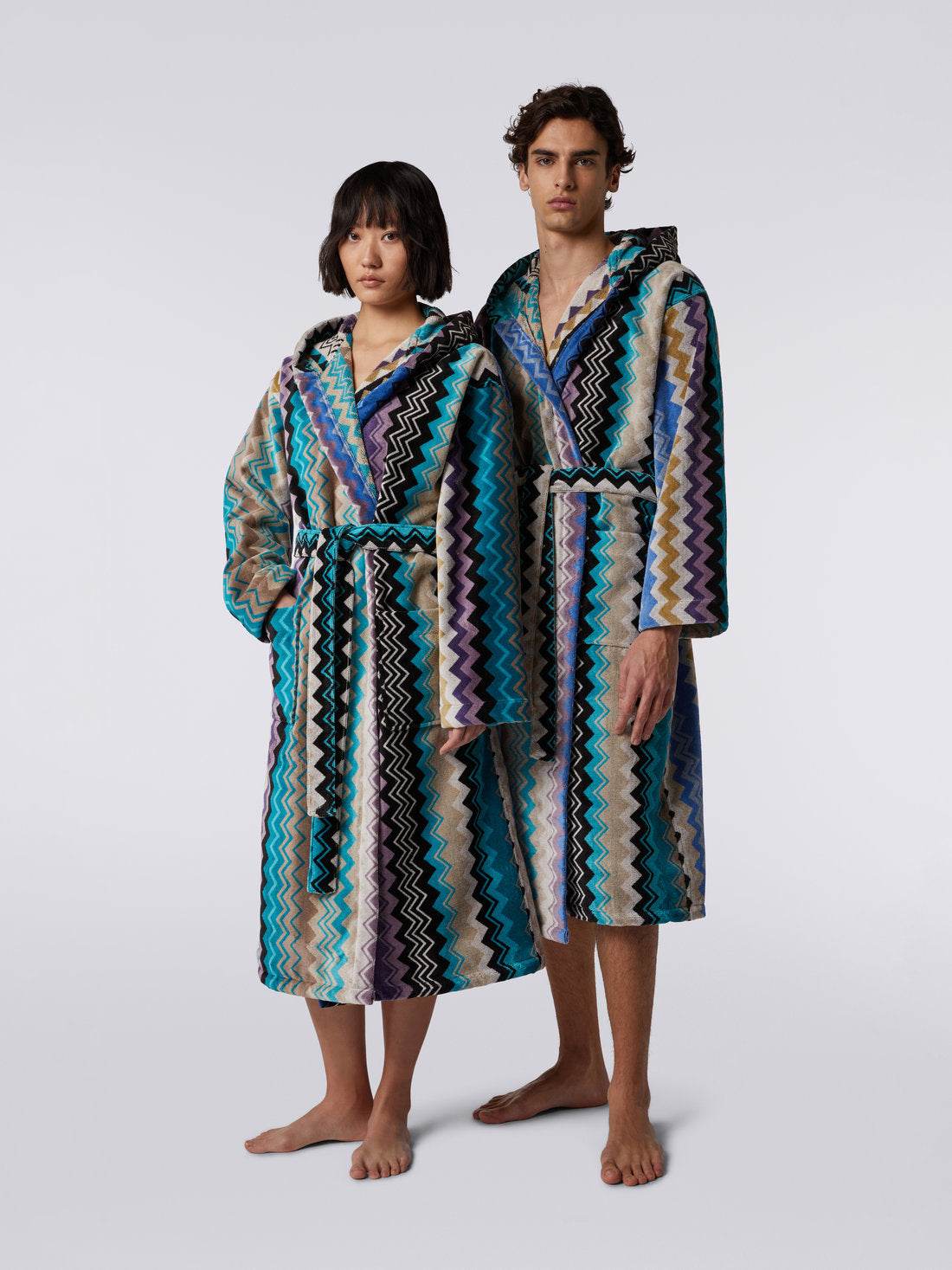 Accappatoio con cappuccio Unisex adulto Giacomo acc Missoni Home - evabiancheria