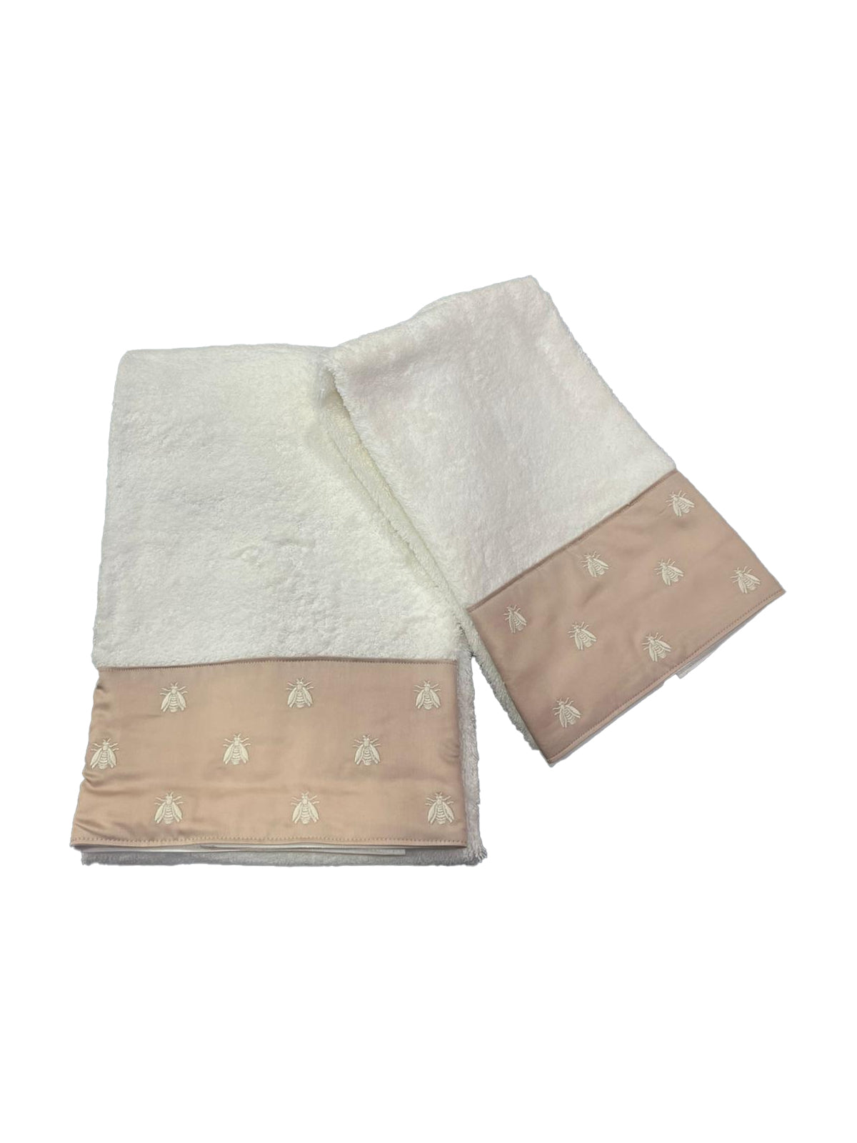 Asciugamani Coppia 1+1 Biancheria Api Satin 1+1 Mastro Raphael