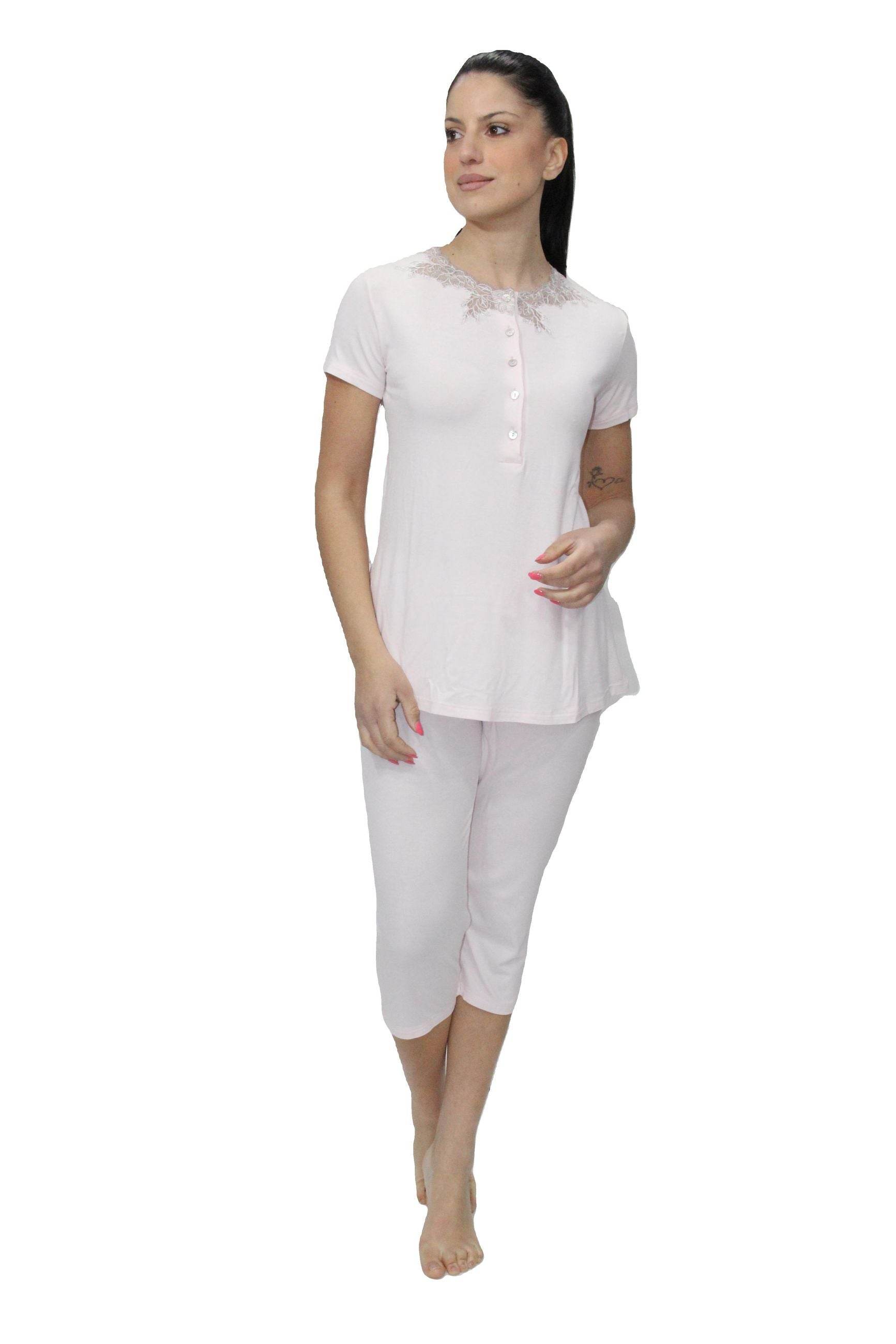 Pigiama corto Donna E2408 Fida - evabiancheria